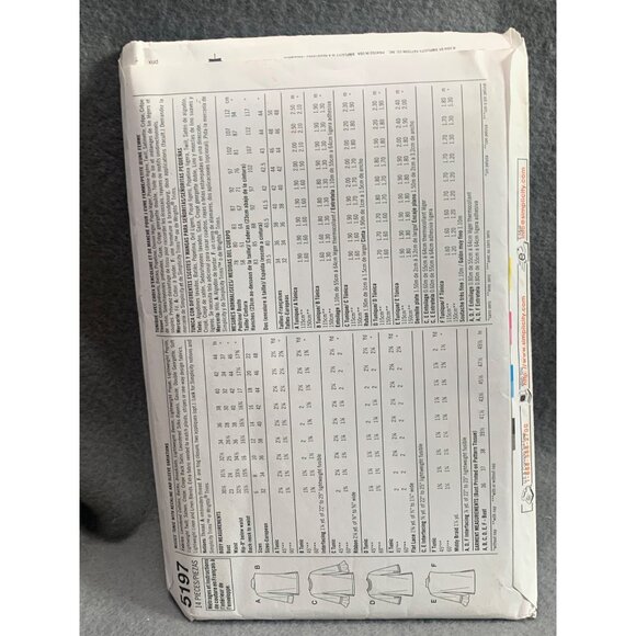 Simplicity Sewing Pattern 5197 HH 6-18 6 Tunics Made Easy By Wrights - uncut - Picture 2 of 2